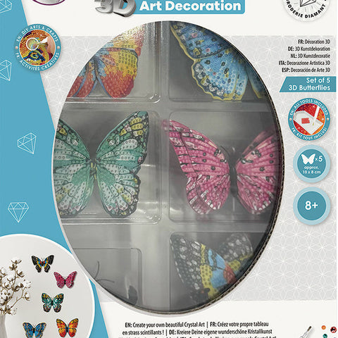 Crystal Art Deco Kit | Butterflies set of 5 8+ - 1