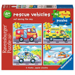 Puzzle |  Rescue Vehicles 2,3,4,5 pc Puzzles - CR Toys