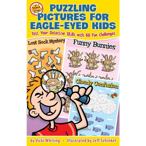 Puzzling Pictures For Eagle-Eyed Kids Soft Cover Activity Book