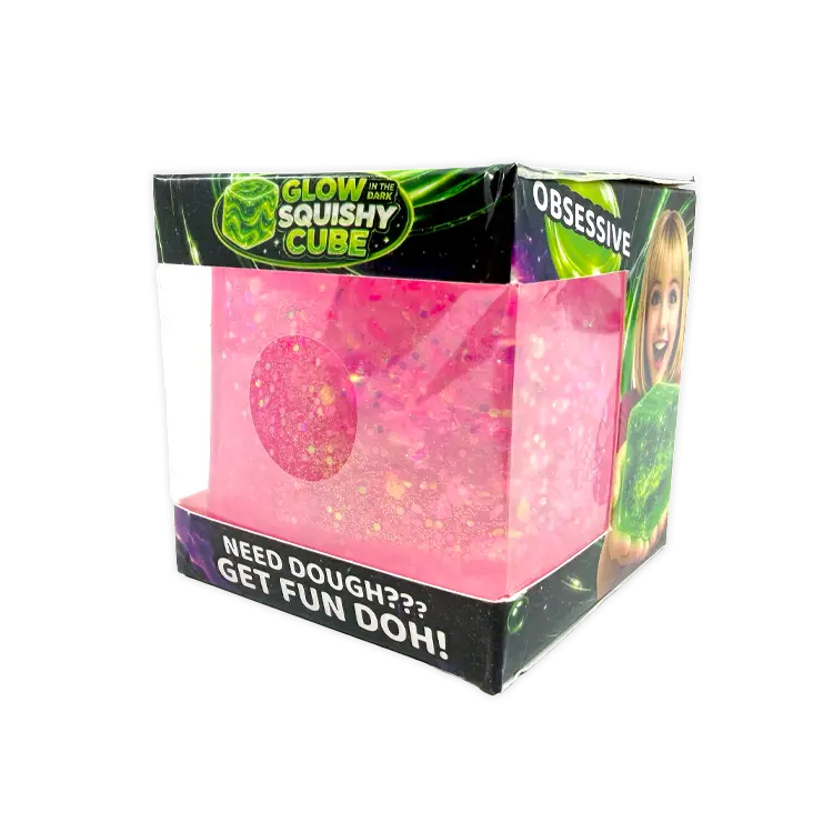 Fun Doh | Glow In The Dark Sparkle Cube - 1
