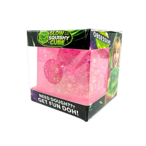 Fun Doh | Glow In The Dark Sparkle Cube - 1