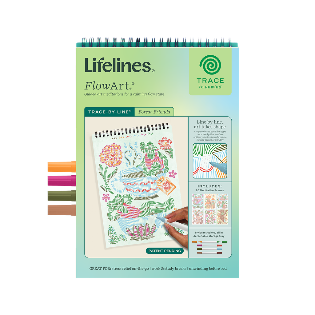 Lifelines | FlowArt |  Trace-By-Line, Woodland Whimsy - CR Toys