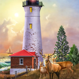 Crisp Point Lighthouse 500 Pc Puzzle