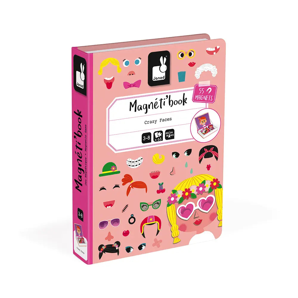 Magneti' Book | Girl's Crazy Faces 3+ - 5