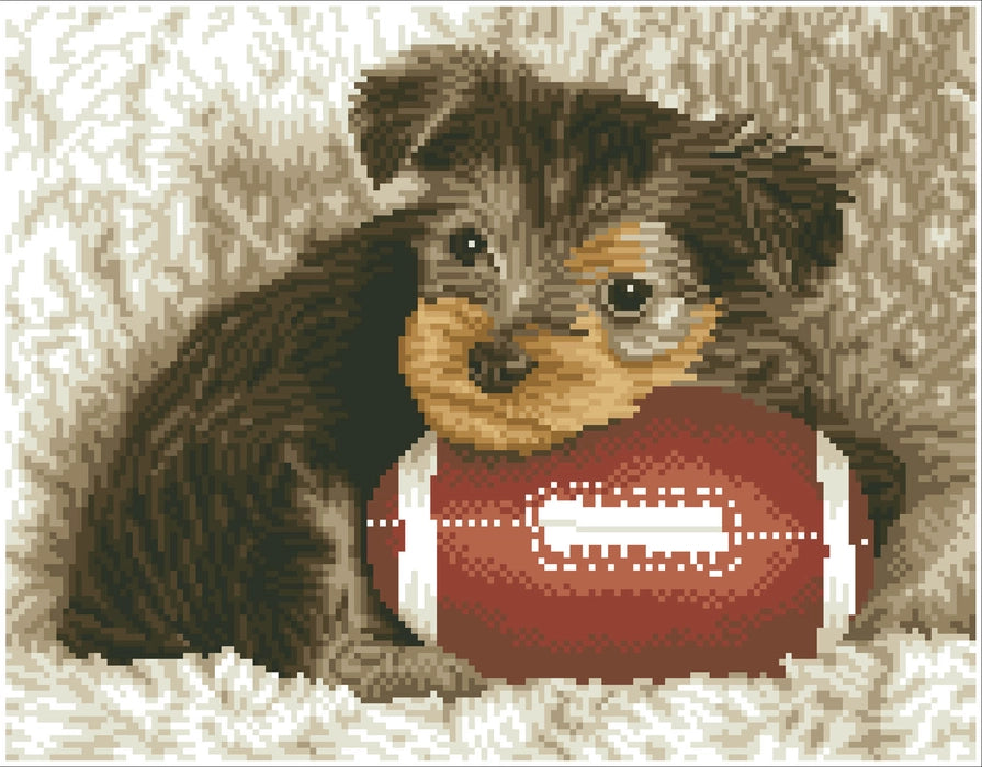 Diamond Dotz Footy Pup With Football Craft For Ages 8+