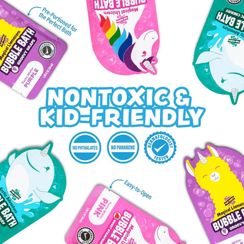 Tub Works | Magical Kids Bubble Bath |  Pink, Purple or Teal Bath Colors | Comes in Single Pack - 1