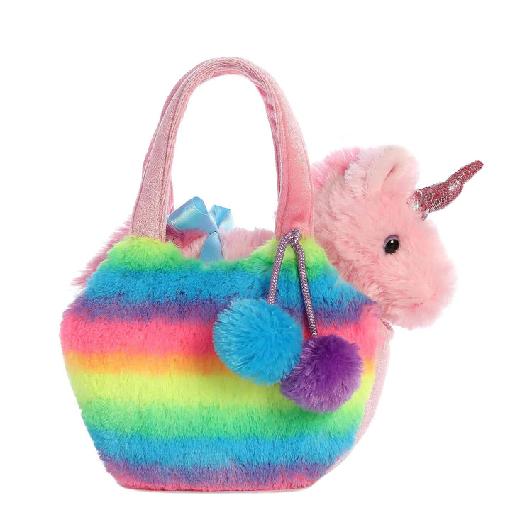 Fancy Pals Purse | Rainbow Unicorn Plush - 1