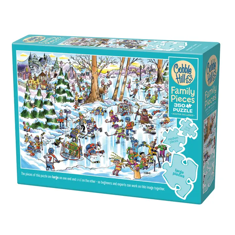 Hocky Town Family 350Pc Puzzle Multiple Size Pieces For Ages 6+