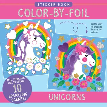 Color By Foil Sticker Book | Unicorns 4+ - 1