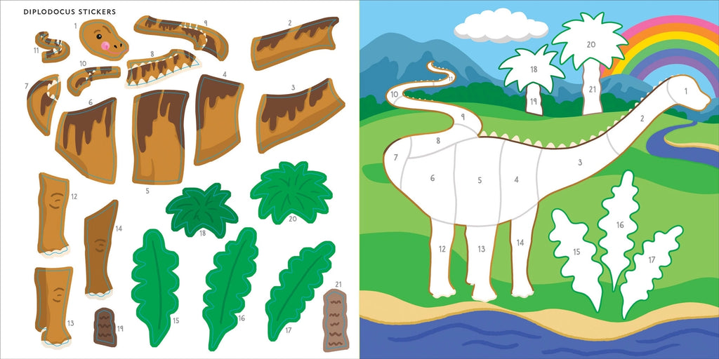 My First Color By Sticker Book | Dinosaurs - 5