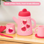 Silicone Tea Set | Strawberry Patch 1+ - 6