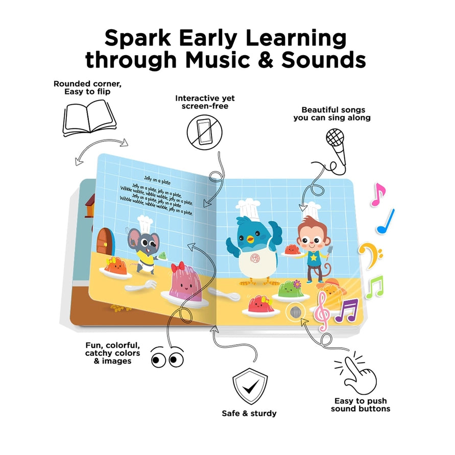 Ditty Bird | Sound Book Funny Songs USB-Rechargeable 1+ - 3
