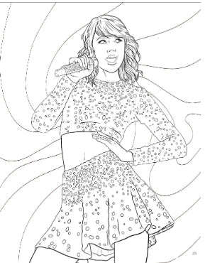 Taylor Swift Coloring & Activity Book For Ages 6+