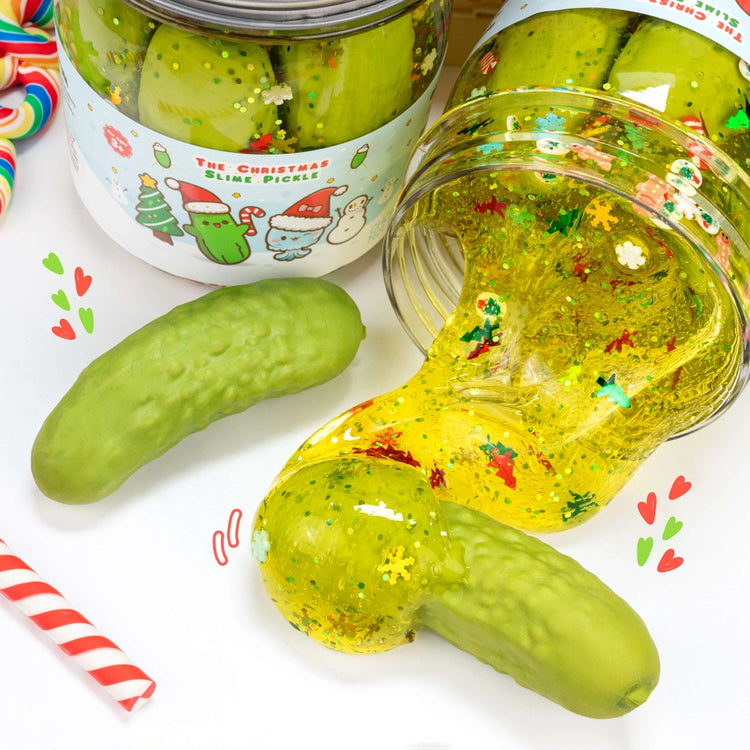 Slime The Christmas Pickle Clear Slime