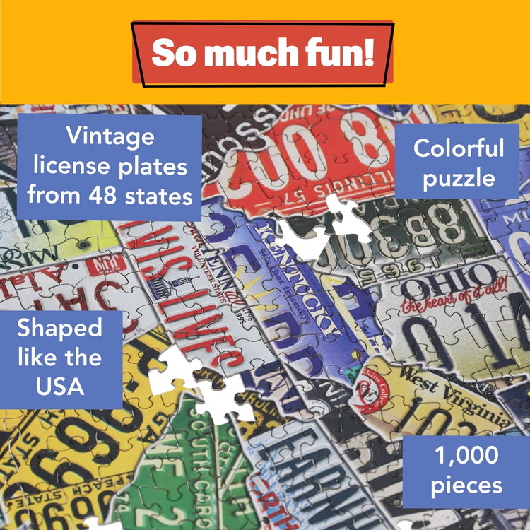 Puzzle | USA License Plates | 1000 PC - 3
