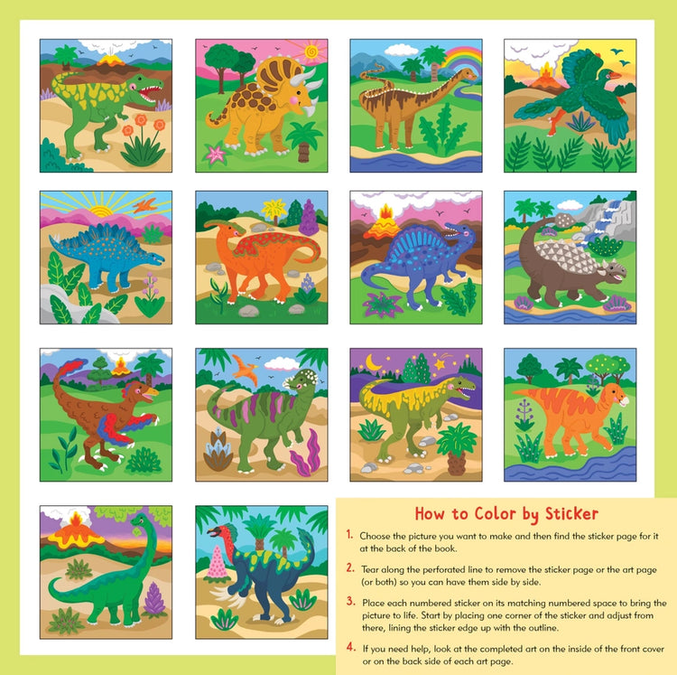 My First Color By Sticker Book | Dinosaurs - 2