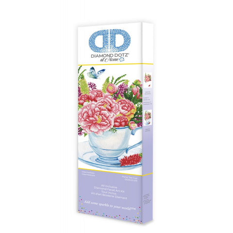 Diamond Dotz Floral Tea Cup