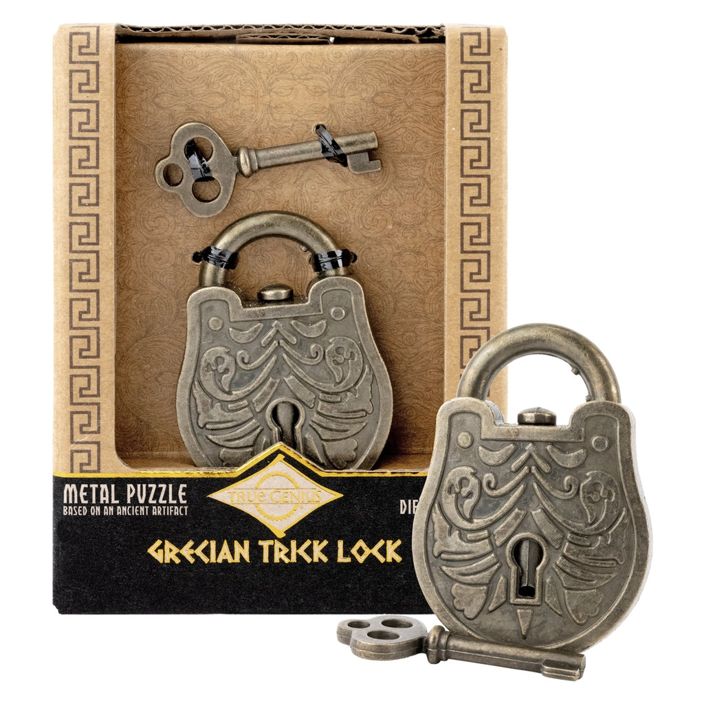 True Genius Lock & Key Puzzles | Grecian Trick Lock