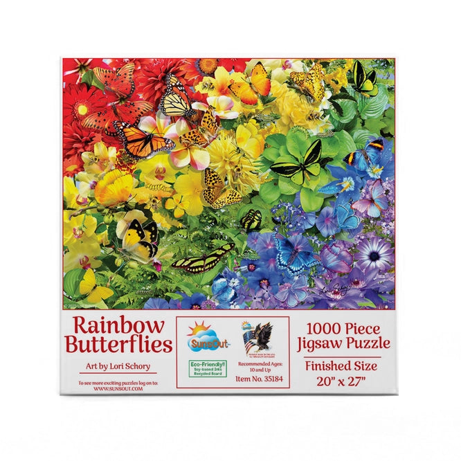 Rainbow Butterflies 1000 Pc Puzzle