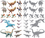 Roaring, Rumbling Tattoo Dinosaurs Activity Book
