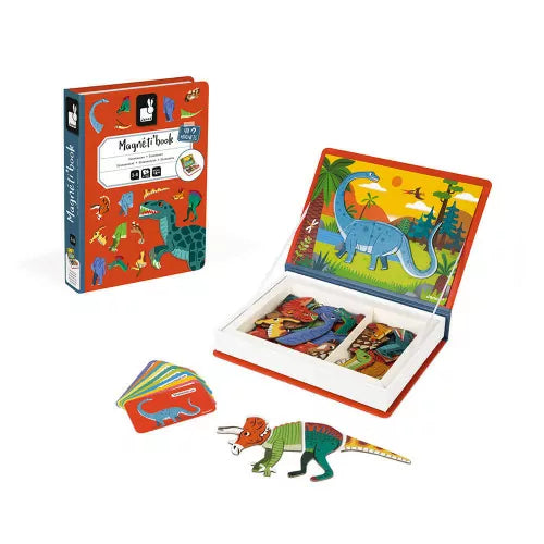 Magneti'Book - Magnetic Fun Dinosaurs Playset For Ages 3+