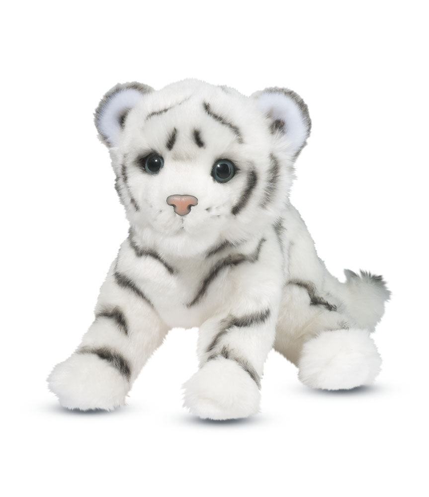 Silky White Tiger Cub Plush - 3