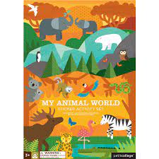 Set My Animal World Sticker Activity Book