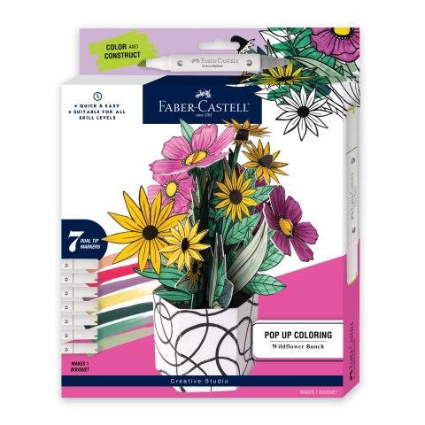 Pop Up Coloring Wildflower Bunch