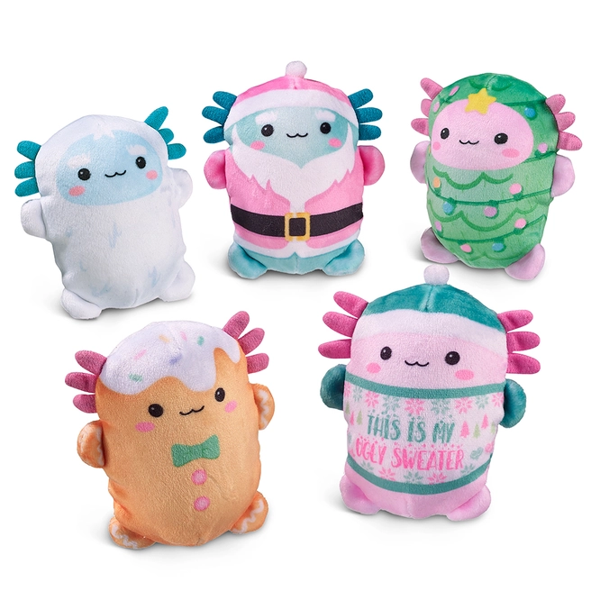 Bubble Stuffed Squishy Friends | A Very Axolotl Christmas Dna-Axmas4