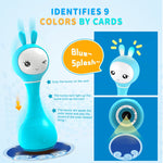 Smarty Bunny Sensory Toy w/Music, Lights & Teether | Blue - 4