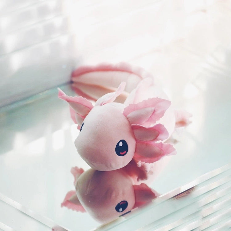 Realistic Axolotl Mini  Plush Pink