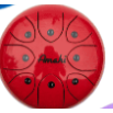 Steel Tongue Drum Red 3"