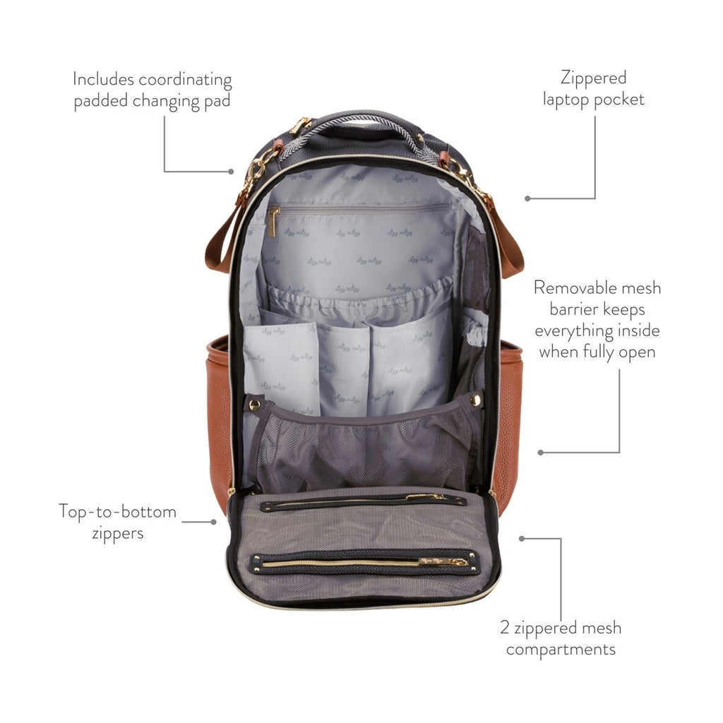 Diaper Bag | Cognac Boss Plus Backpack