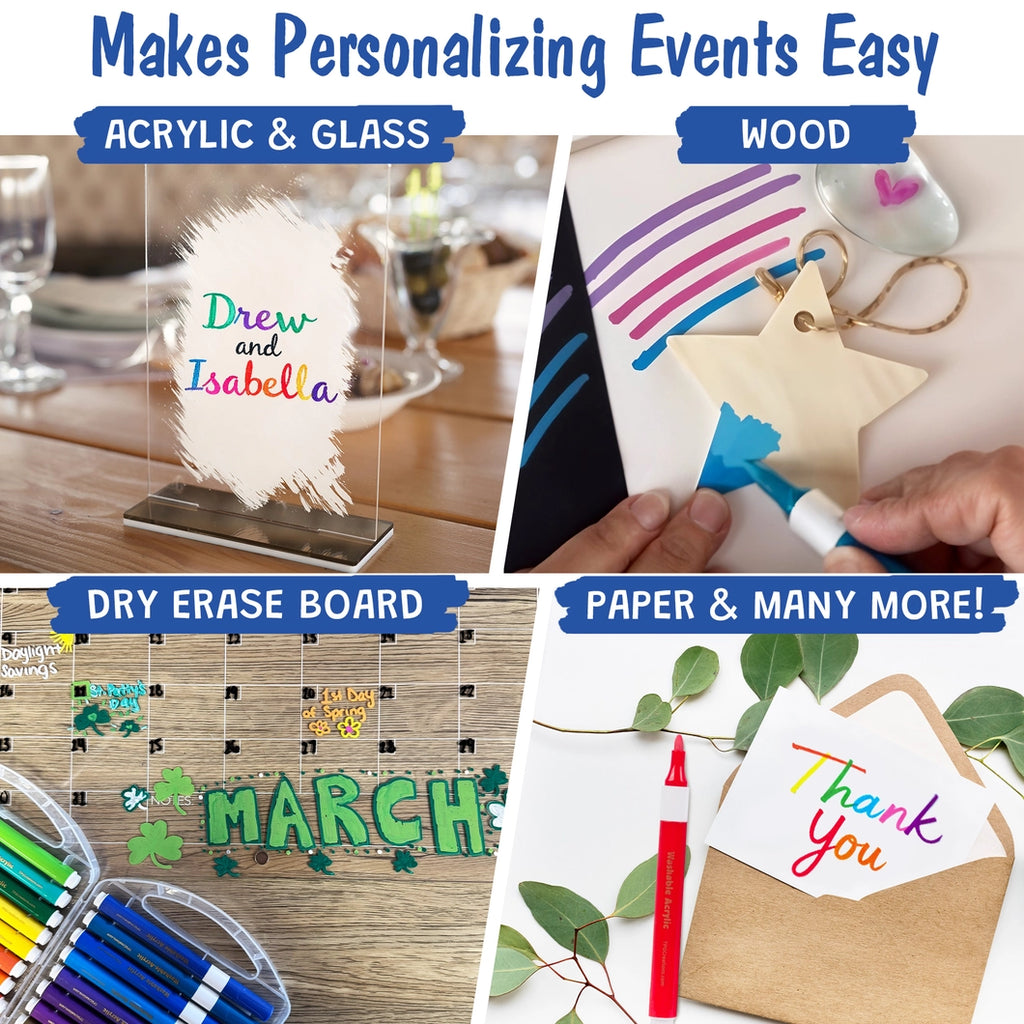 Magic Stix Washable Acrylic Markers 12 pk | TPG-496
