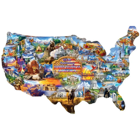 Puzzle | 250th Anniversary United States of America | 1000 Piece Shaped - CR Toys