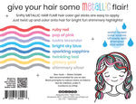 Hair Flair Matallic Set Of 8 Gel Sticks For Ages 5+