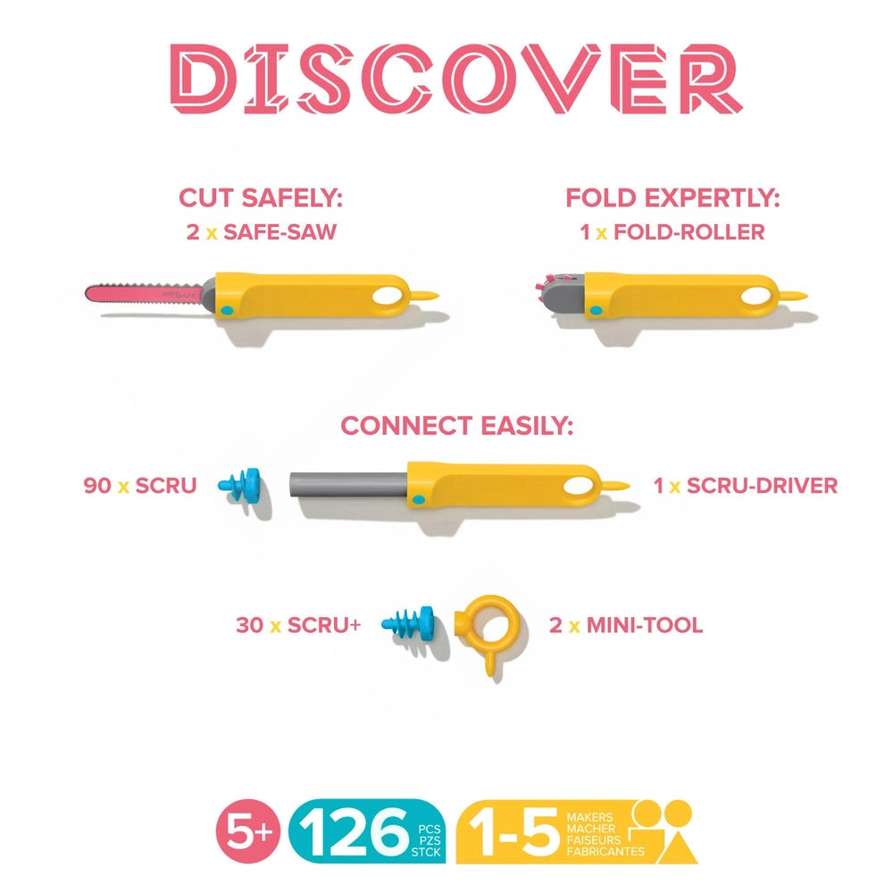 Makedo | Discovery Cardboard Construction Kit A0126