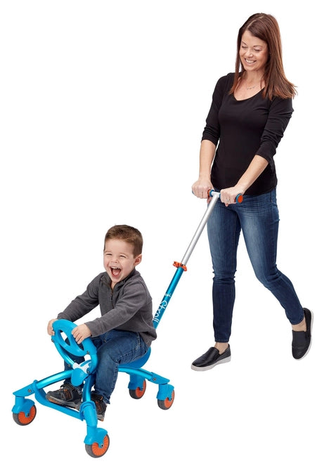 YBike Pewi Stroll Walking/Ride-On Blue Ages 9M+