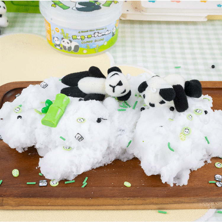 Kawaii Slime | Hug-a-Panda Vanilla Bamboo Scented Cloud Slime - 2
