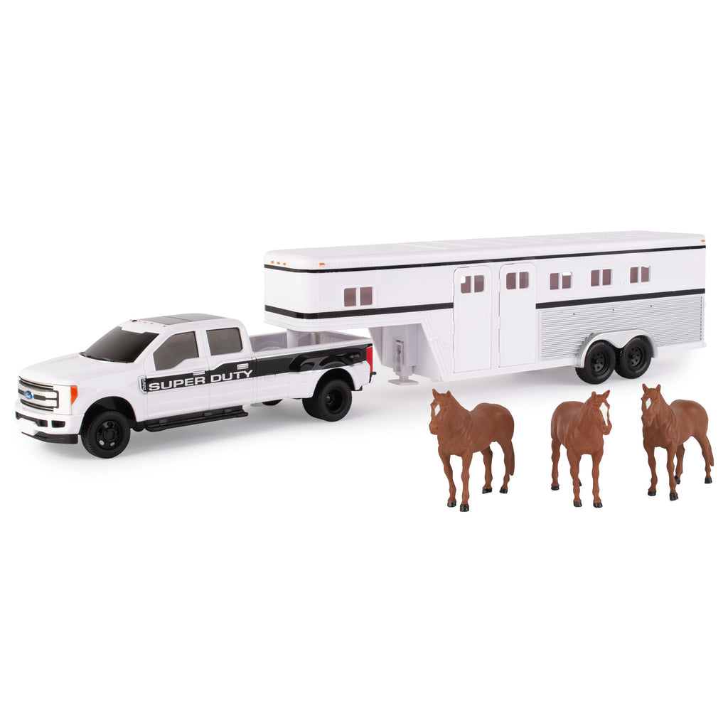 Pickup with Horse And Trailer | 1:32 Ford