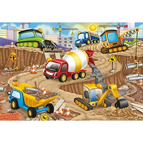Puzzle | Construction Fun | 24 pc Floor Puzzle - CR Toys