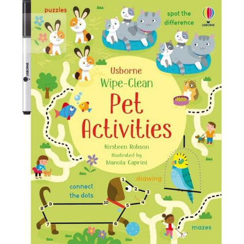 Wipe-Clean Pet Activities