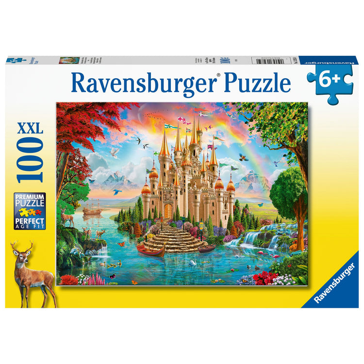 Puzzle | Rainbow Castle | 100 Pc XXL - CR Toys