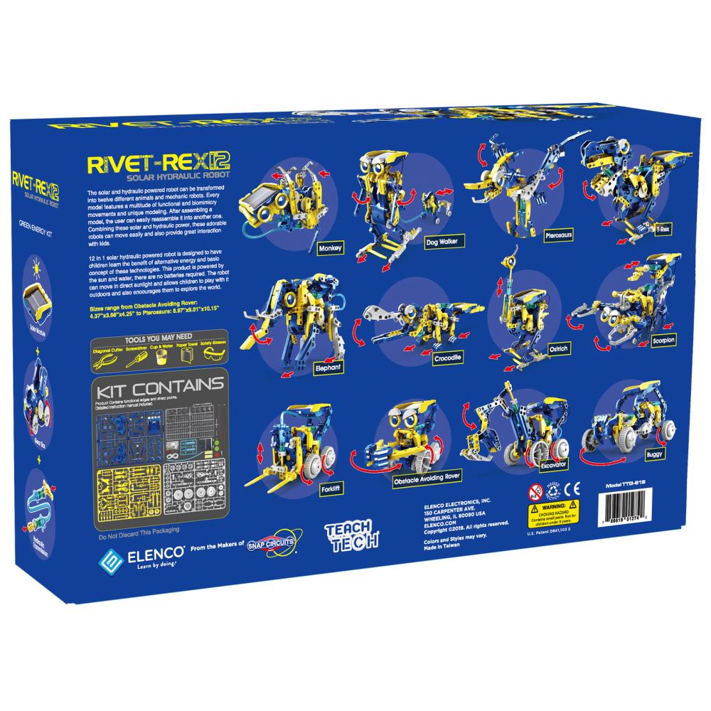 Elenco Teach Tech Rivet-Rex 12 robot build