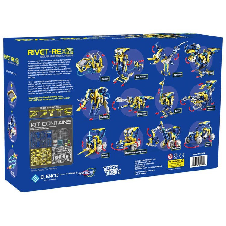 Elenco Teach Tech Rivet-Rex 12 robot build
