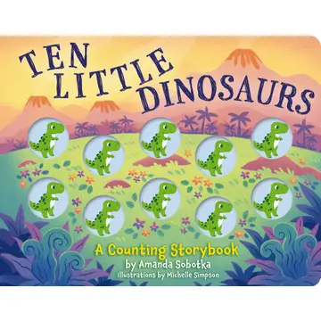 Ten Little | Dinosaurs Book - CR Toys