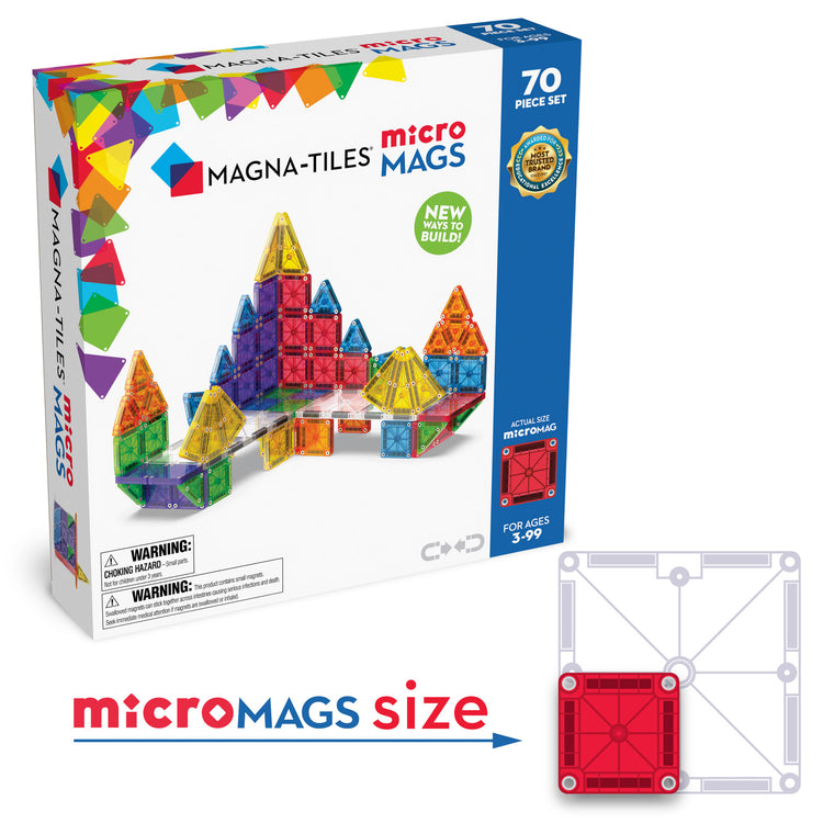 Magna-Tiles | MicroMAGS 70pc Deluxe Set