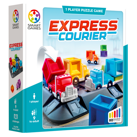 SmartGames Express Courier logic puzzle game box