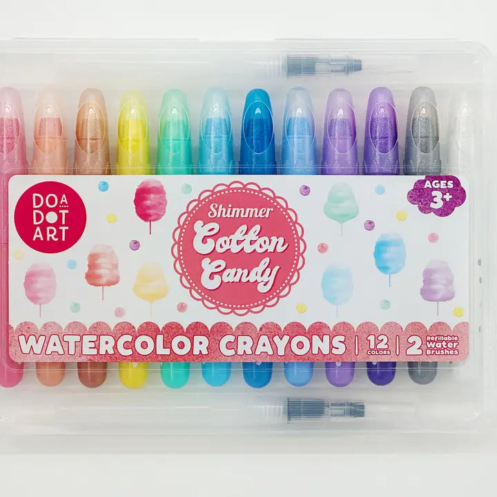 Watercolor Crayons Cotton Candy