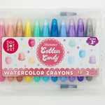 Watercolor Crayons Cotton Candy